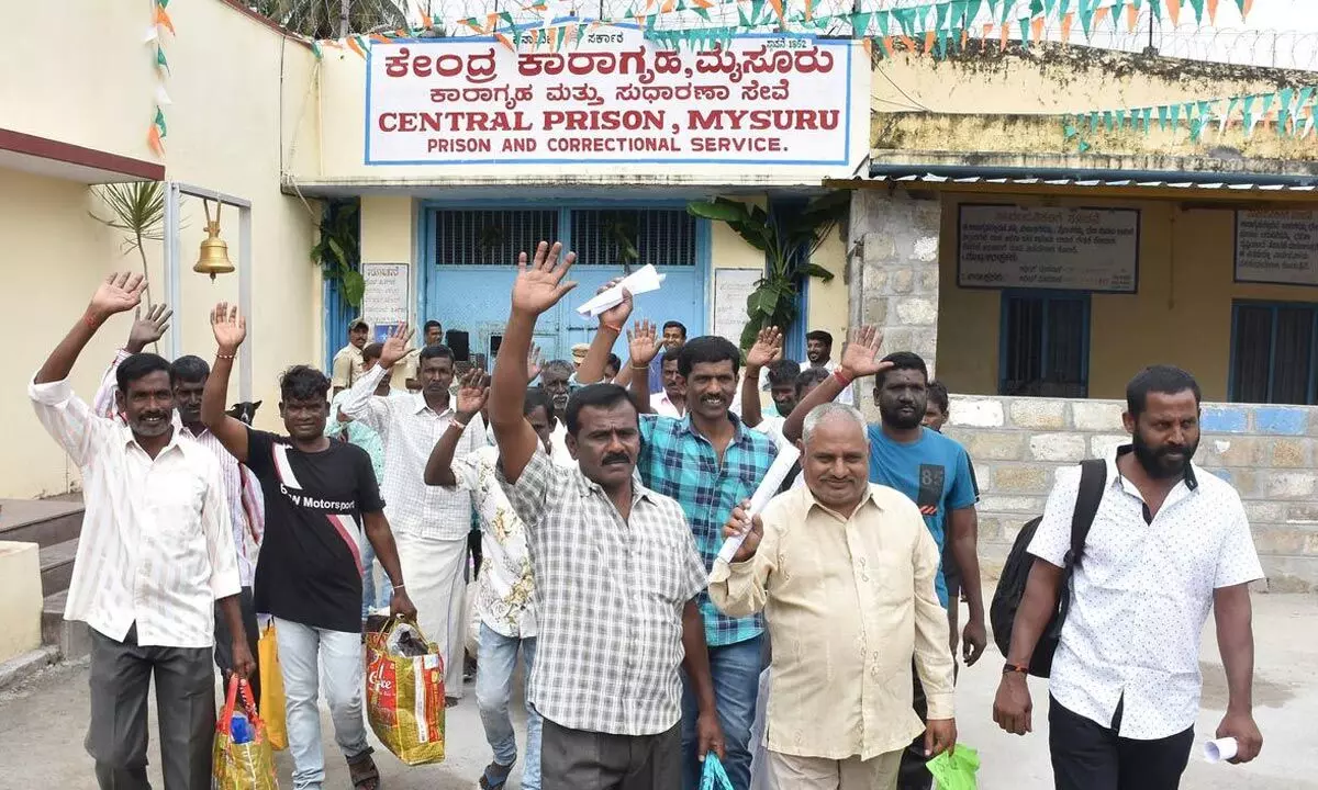 20 inmates released from Mysuru central jail