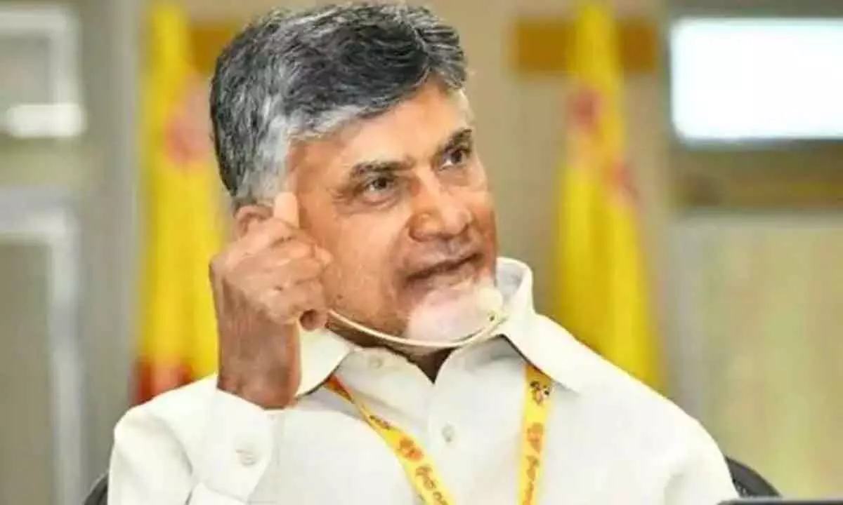 Former chief minister and TDP national president N Chandrababu Naidu