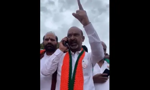 Telangana BJP president Bandi Sanjay Kumar