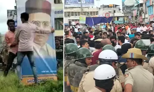 Savarkar photo row: Shivamogga under tension, Sec 144 imposed