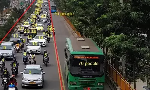 Bus priority lanes on Outer Ring Road disappear