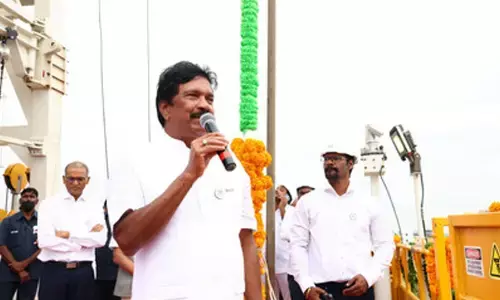 MEIL unfurls tricolour atop indigenous land rig