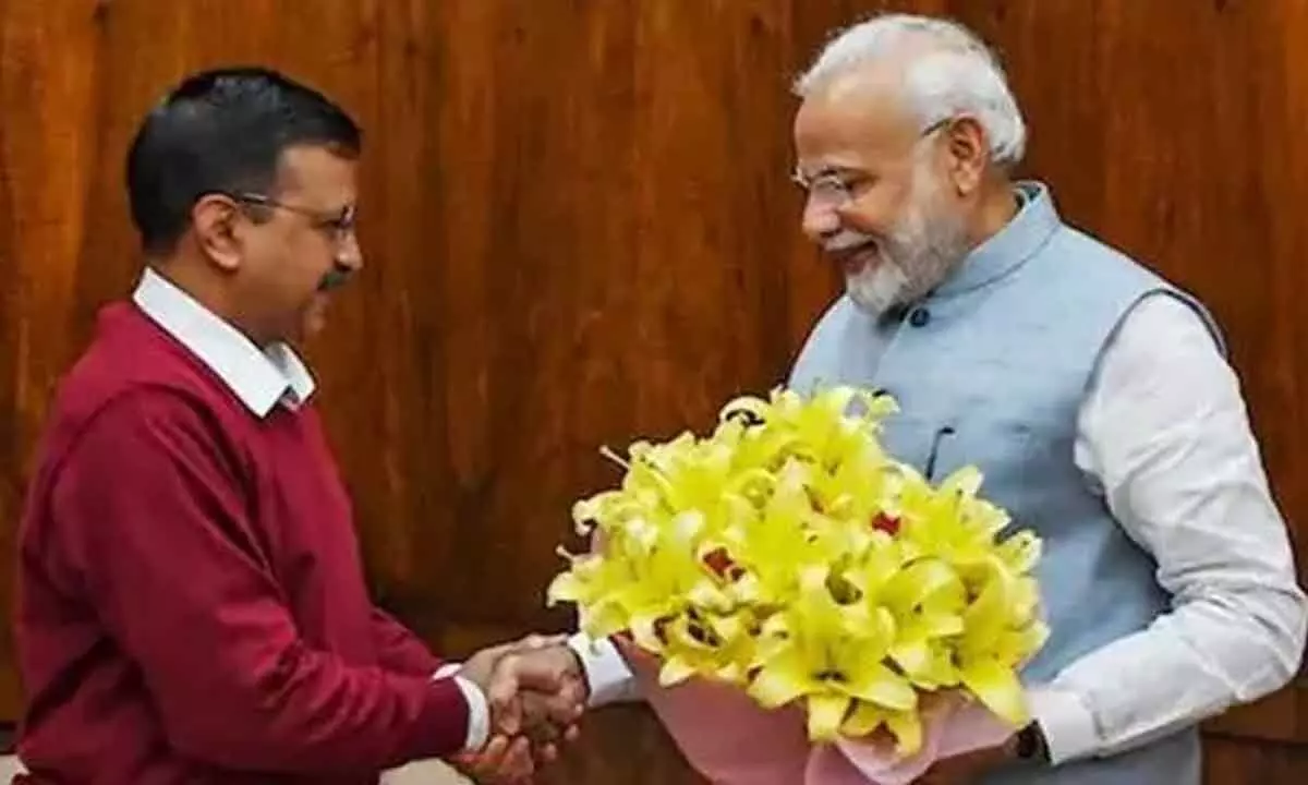 PM Modi extends birthday wishes to Arvind Kejriwal