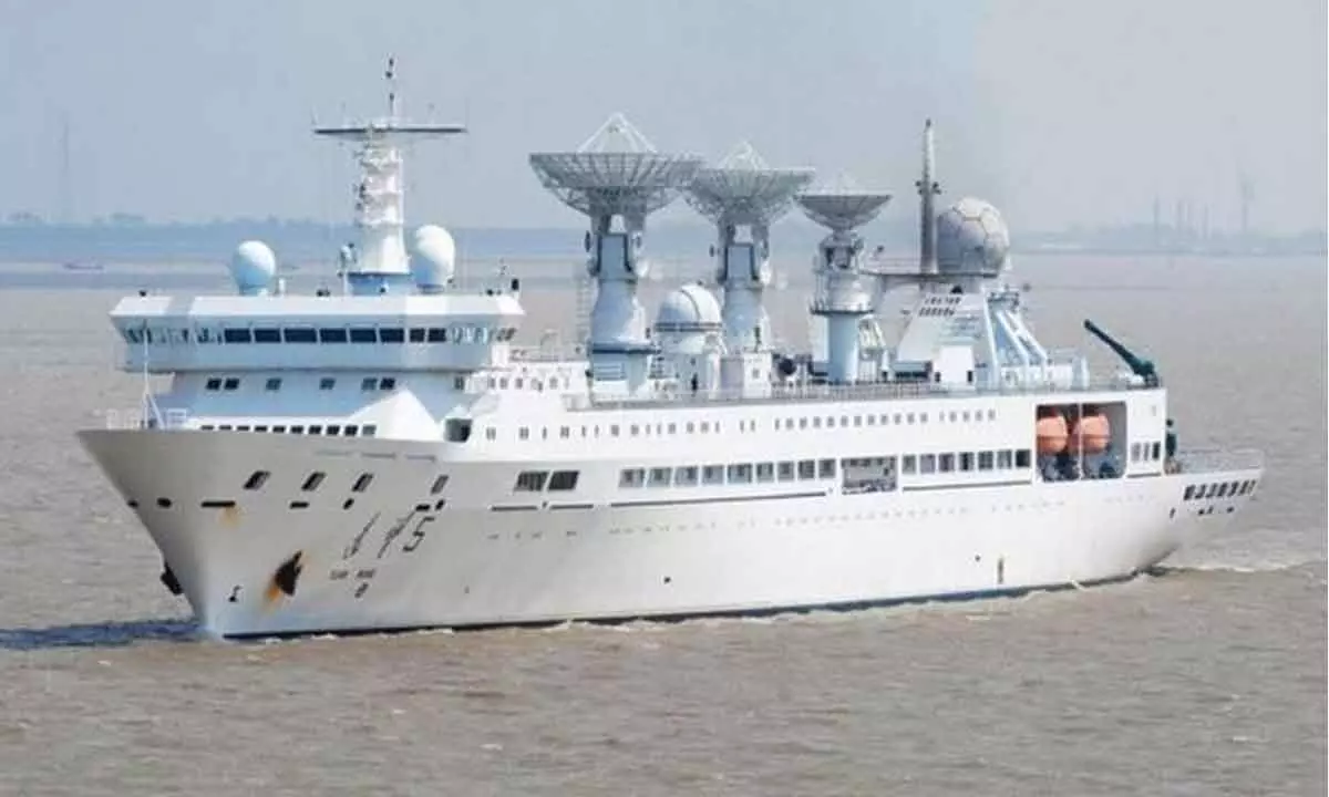 Chinese spy ship docks at Lankan port