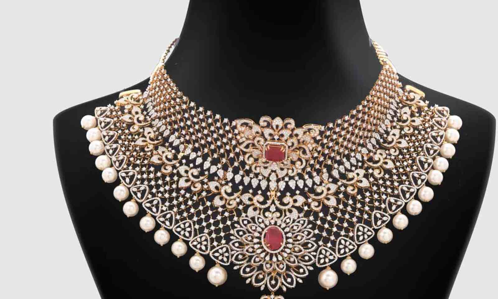 Lalitha jewellery diamond deals necklace