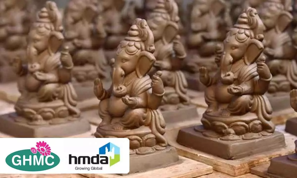 GHMC, HMDA to distribute 6 lakh clay Ganesh idols in Hyd