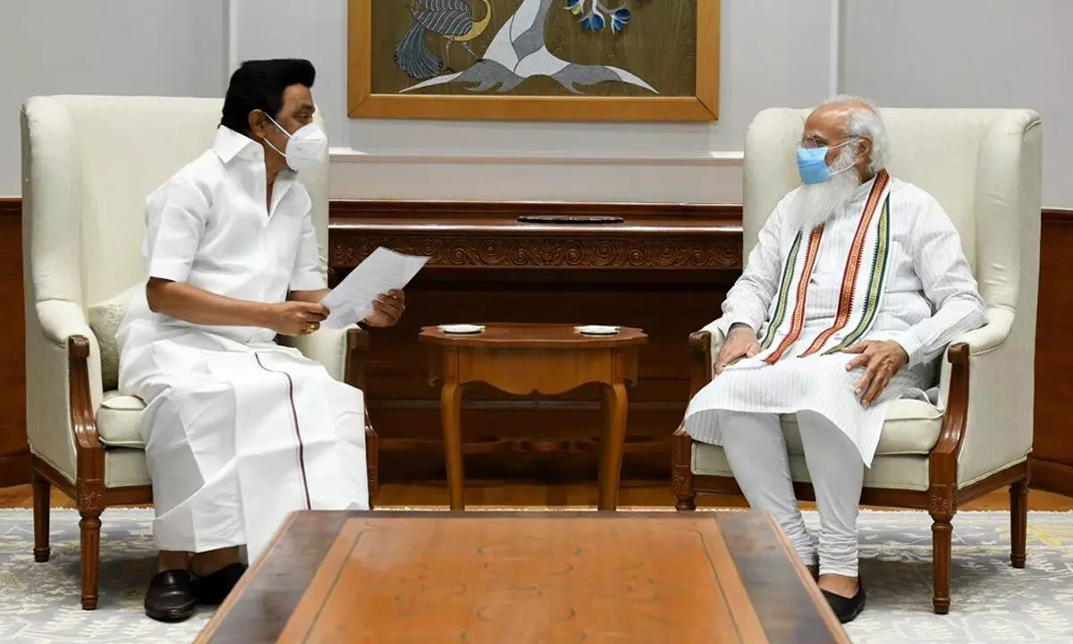 Tamil Nadu Chief Minister M.K. Stalin met Prime Minister Narendra Modi