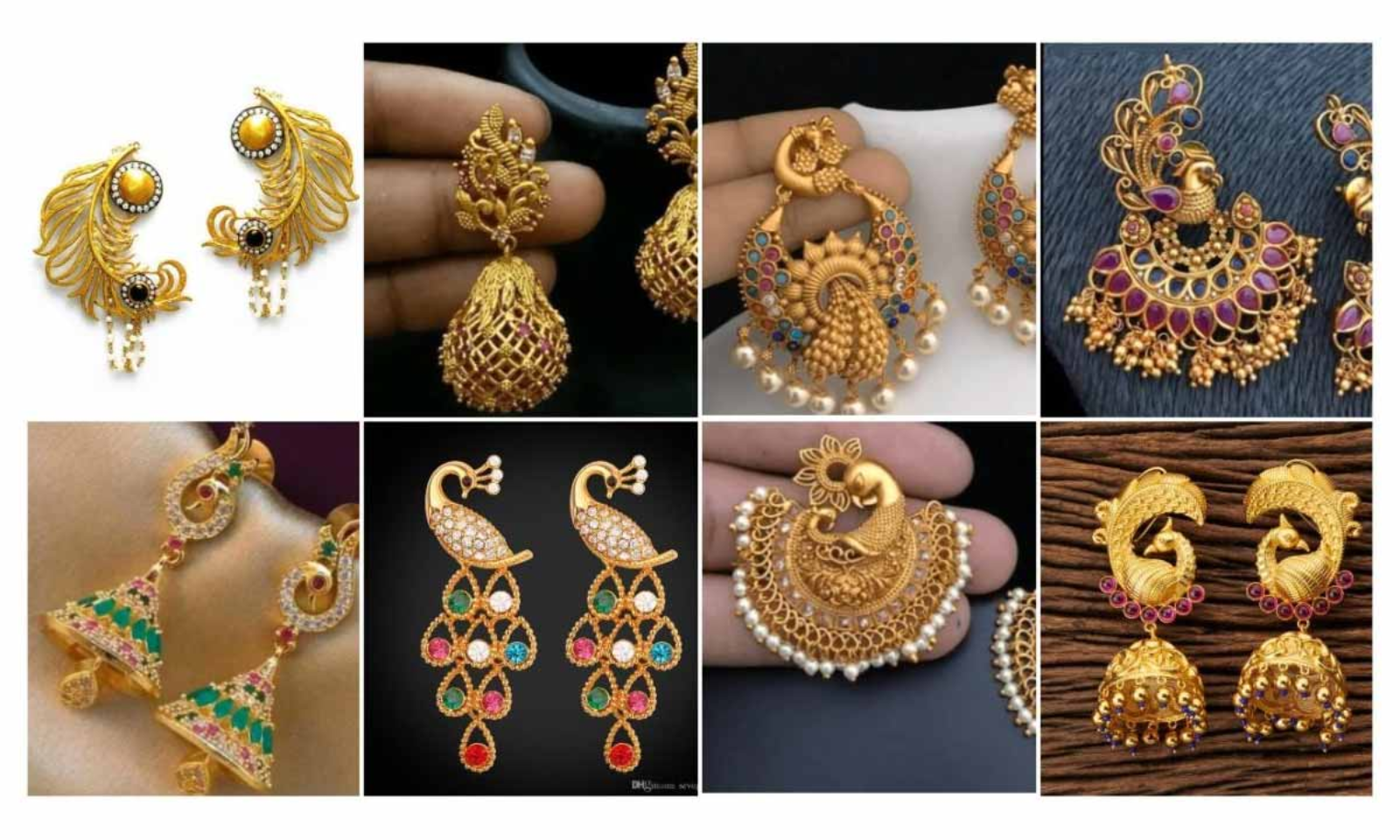 Buy Palakka Earrings Kerala 1 Gram Gold Jewellery Online
