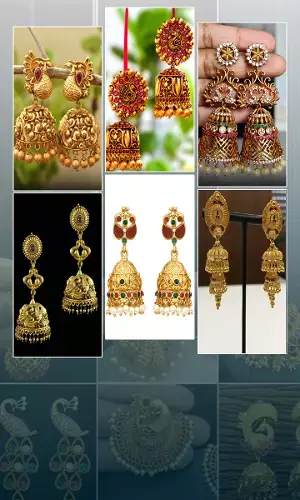 7 Latest Peacock Gold Earrings Design Ideas