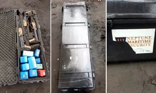 Scare as crew-less speed-boat with weapons drifts on Maharashtra shore