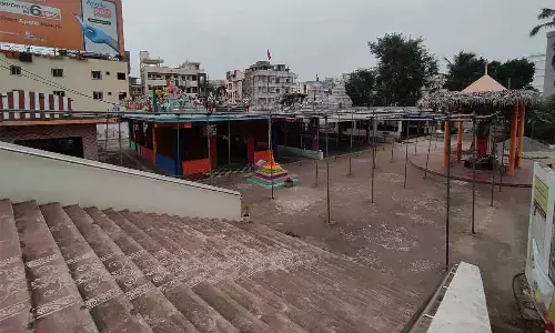 A view of the Sri Bhakta Tukaram Ramalayam at Visalakshinagar in Visakhapatnam