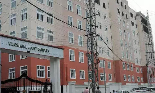A view of new court complex in Vijayawada