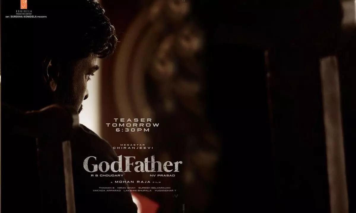 The teaser of Chiranjeevi’s Godfather movie will be unveiled tomorrow!