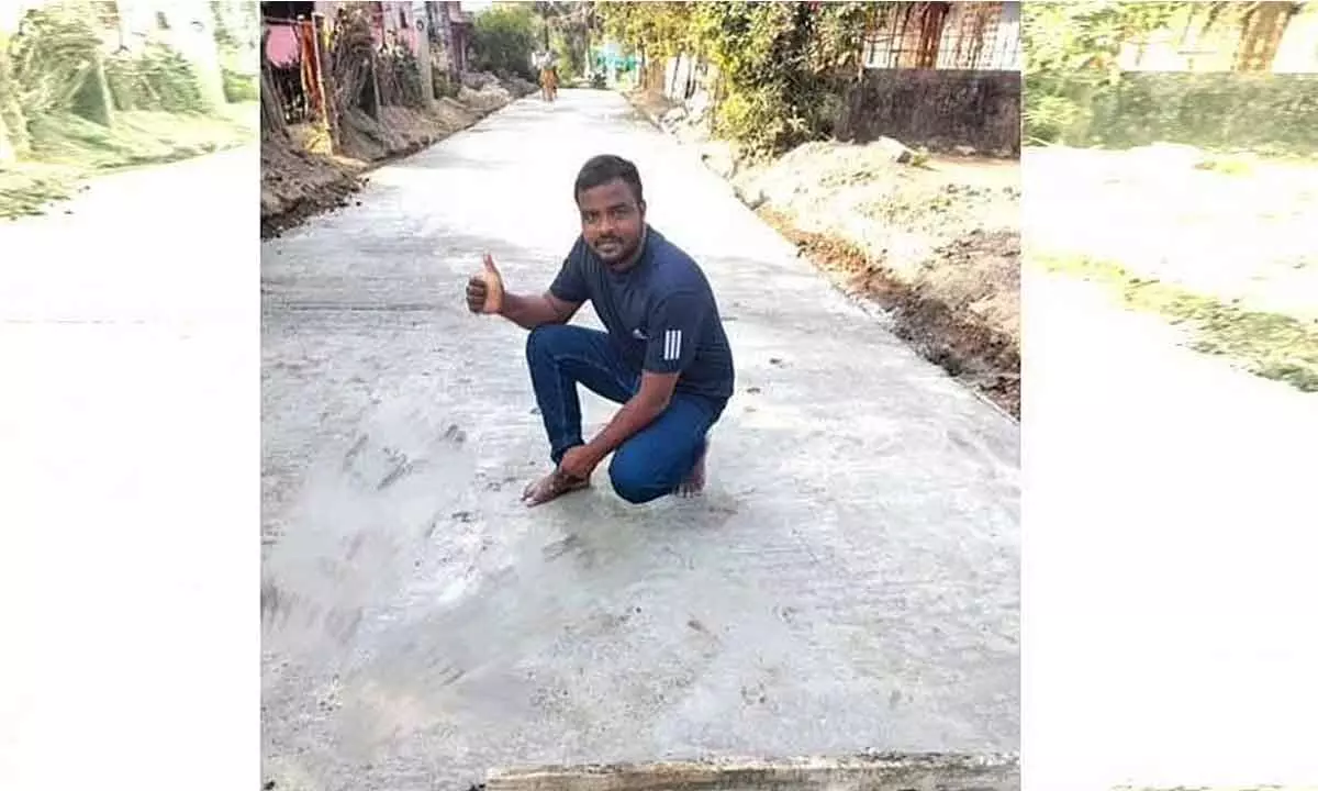 Techie In Tamil Nadu Use His Savings To Build Road