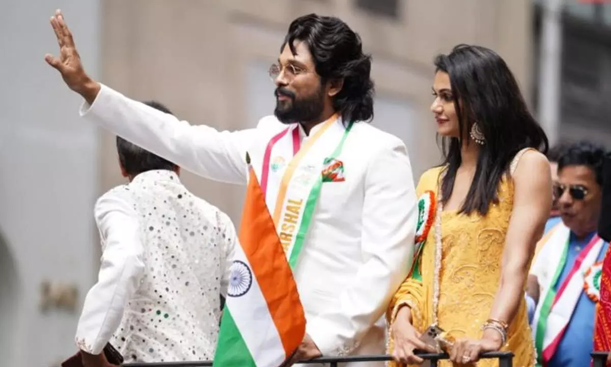 Allu Arjun Gets Honoured At India Day Parade In New York
