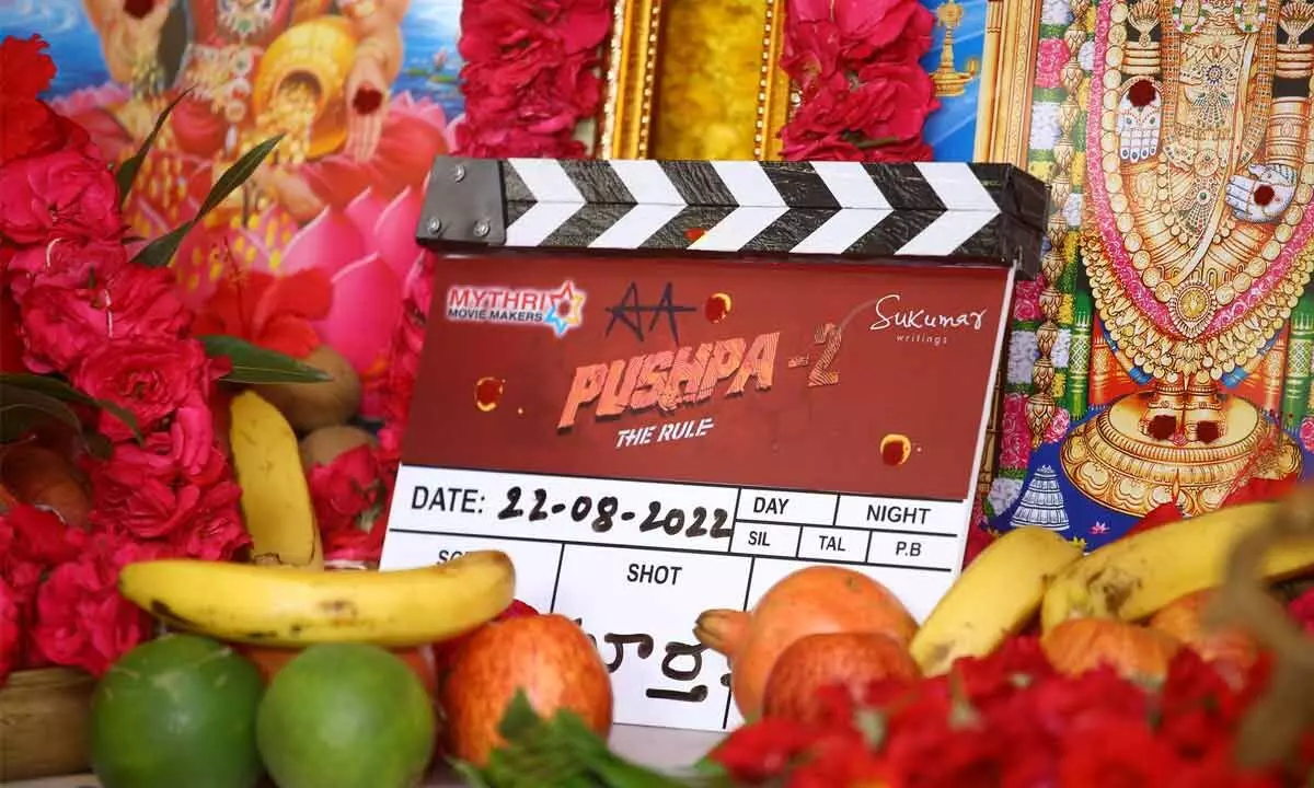 Pooja ceremony held to resume shooting of Allu Arjun’s Pushpa 2: The Rise