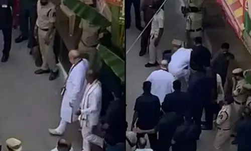 Bandi ‘s video of getting slippers to Amit Shah goes viral, faces flak