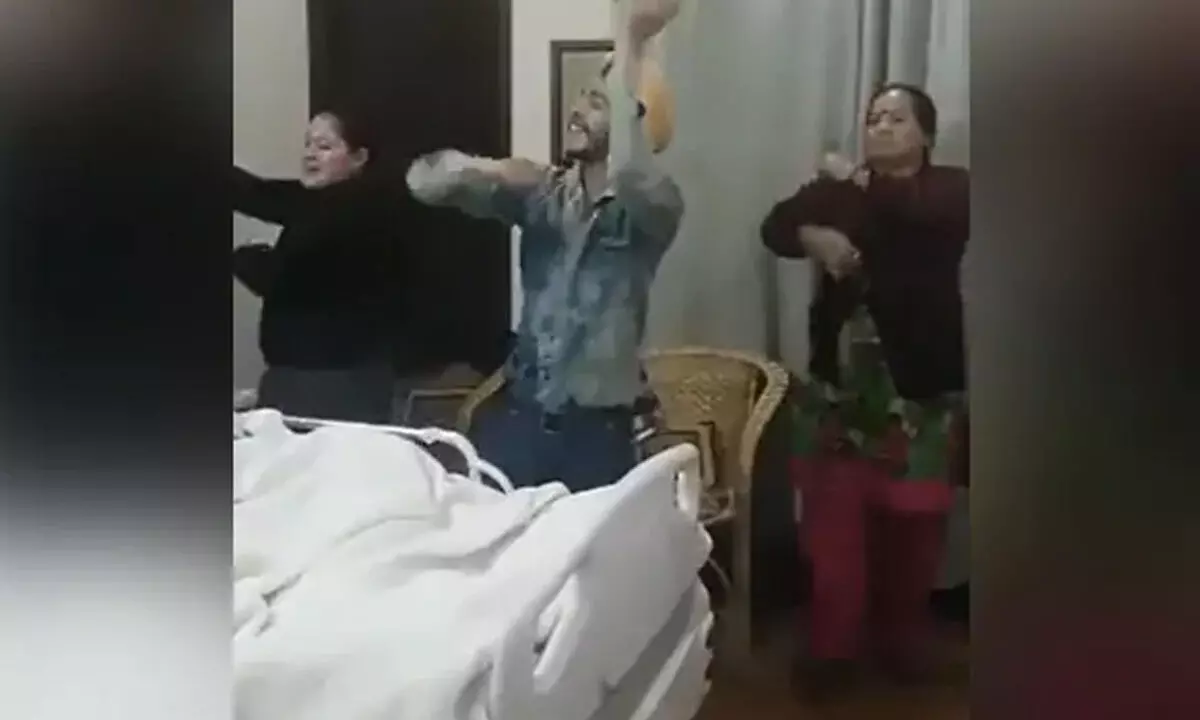 Watch The Trending Video Of Familys Dance On Bhangra Bringing Smile On Bedridden Mans Face