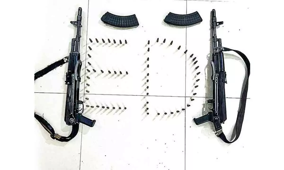 ED recovers 2 AK rifles after fresh raids