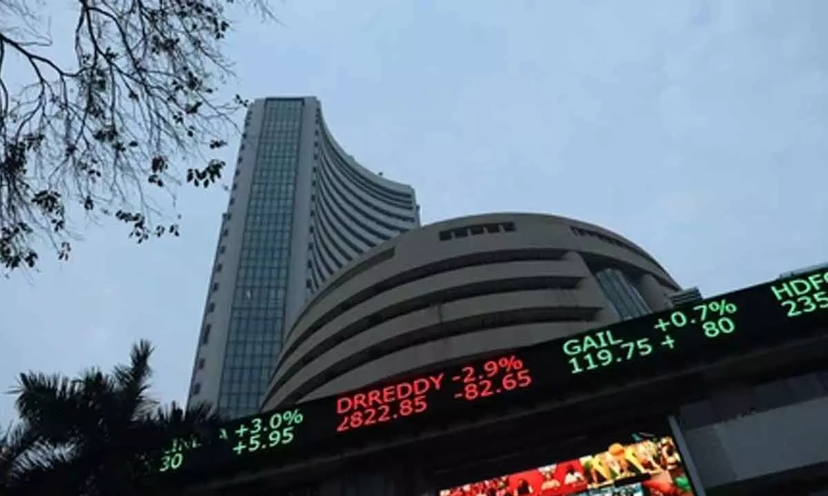 Key indices end flat in volatile session