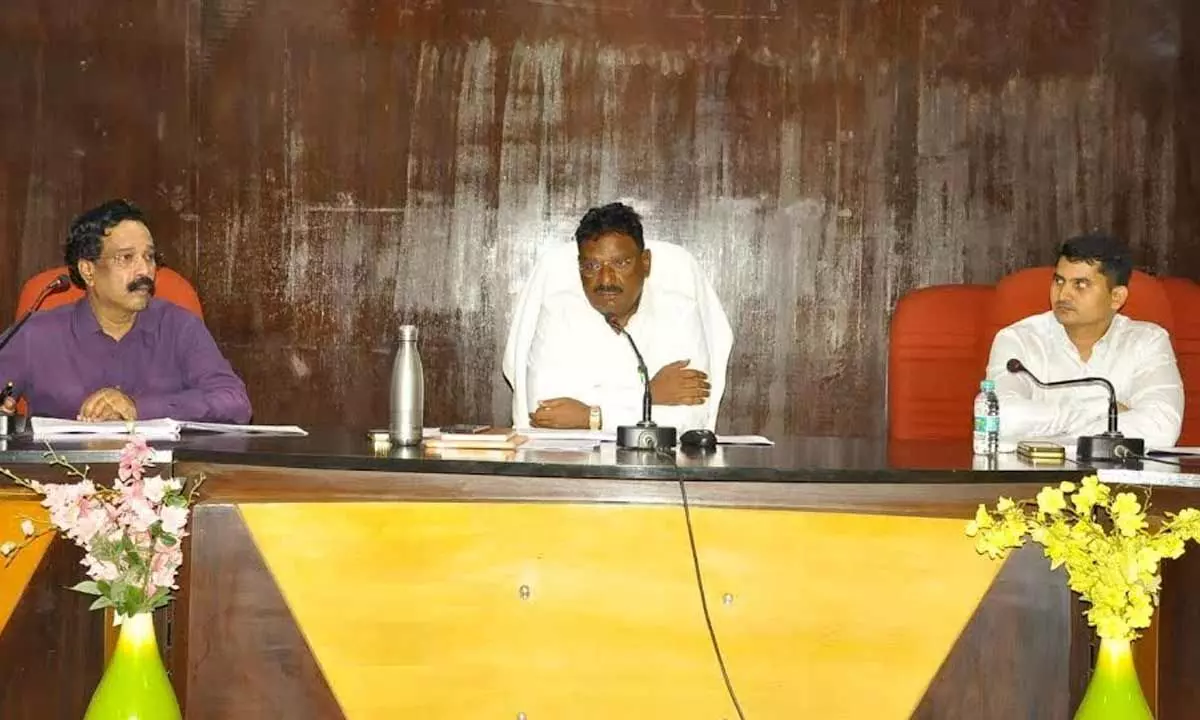 Chairman and Managing Director of APEPDCL speaking at a media conference in Visakhapatnam on Wednesday