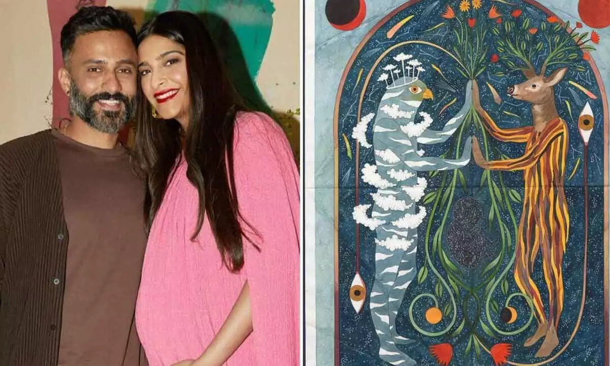 Sonam Kapoor And Anand Ahuja Create A Special Art Piece And Announce The Birth Of Their Little Prince