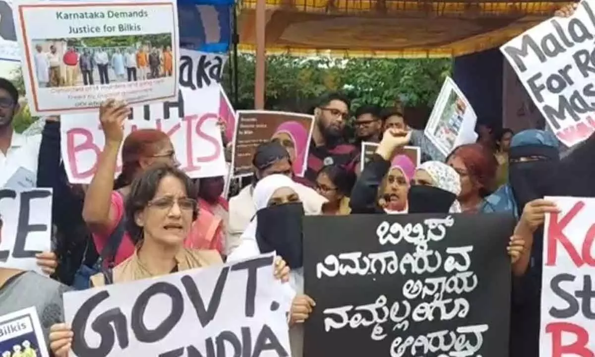 Widespread protests in Benagluru against remission of 11 convicts