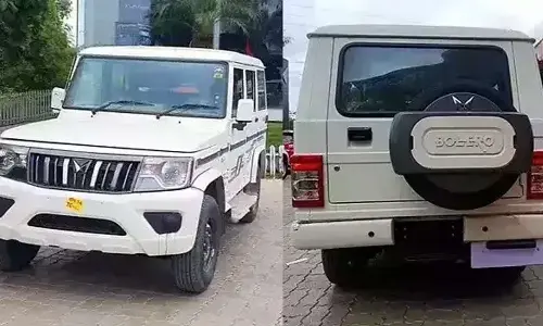 New Bolero having twin peaks logo launch expected soon, these have already made entry in dealership backyards