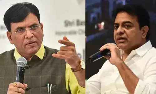 Mansukh Mandaviya and KTR