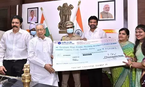 Rs 25 lakh donated to Indian Red Cross