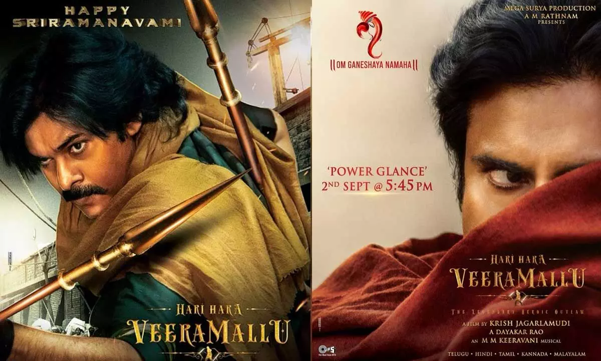 Power Star Pawan Kalyan’s new poster from Hari Hara Veera Mallu is unveiled!