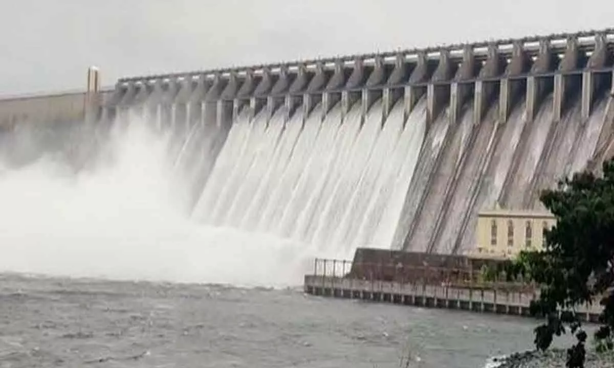 Ten crest gates opened at Nagarjuna Sagar as inflow to project increases