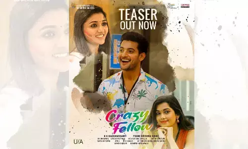 Aadi Sai Kumar’s ‘Crazy Fellow’ Teaser Is Out
