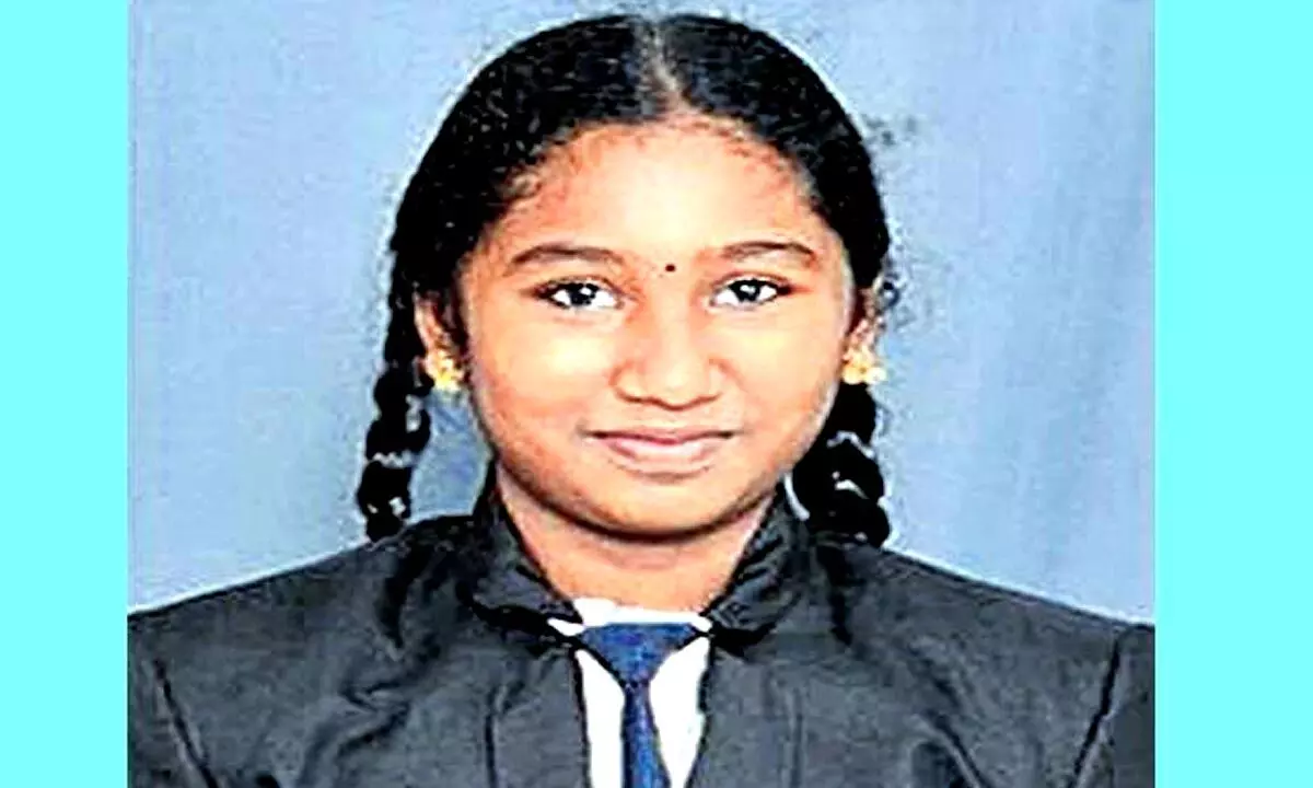 Kunchala Kaivalya Reddy, a class 10 student from Nidadavol