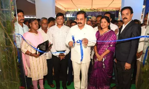 Agriculture Minister K Govardhan Reddy inaugurating the renovated processing unit of Waterbase in Muthukur mandal on Friday
