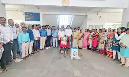 JPNCE College teachers and students Teachers Day in Mahbubnagar on Monday