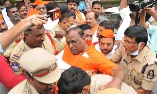 Police foil BGUS bike rally near Hussainsagar Lake