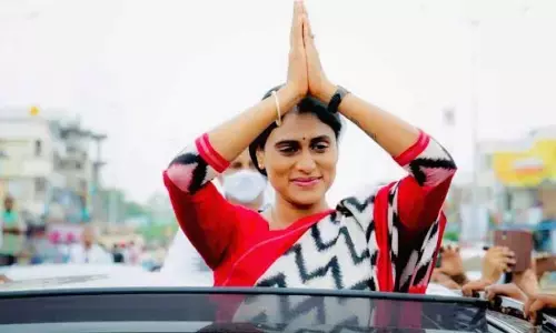 President of YSRTP YS Sharmila