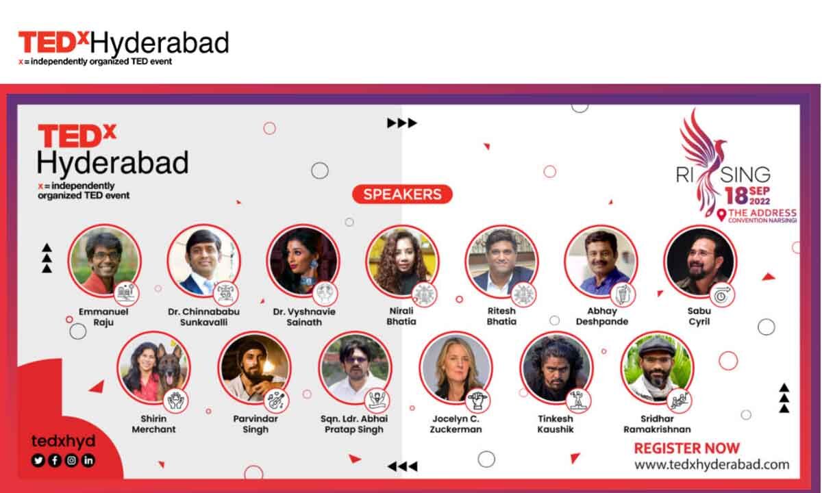TEDxHyderabad announces speaker lineup for its annual conference