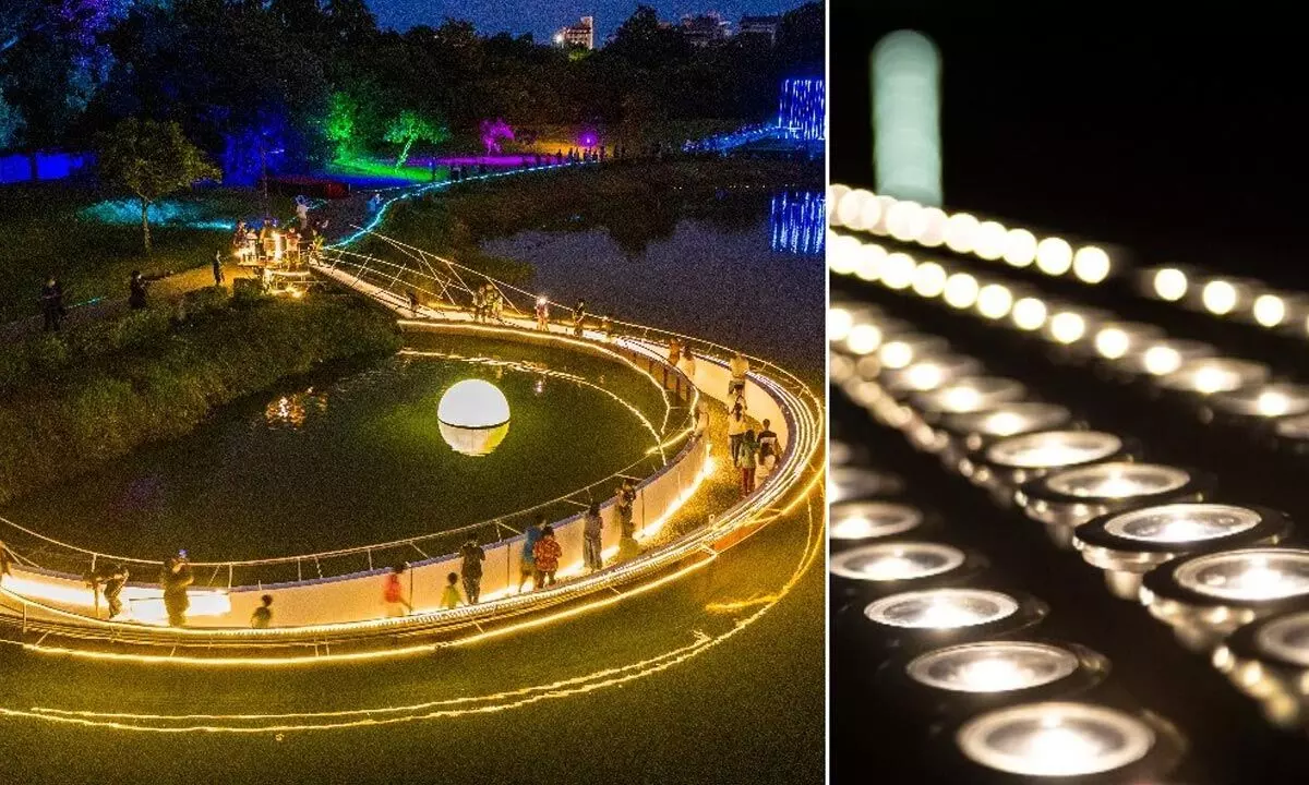 1,520 Solar lanterns Lighten Up The Sky In Chiayi In Taiwan