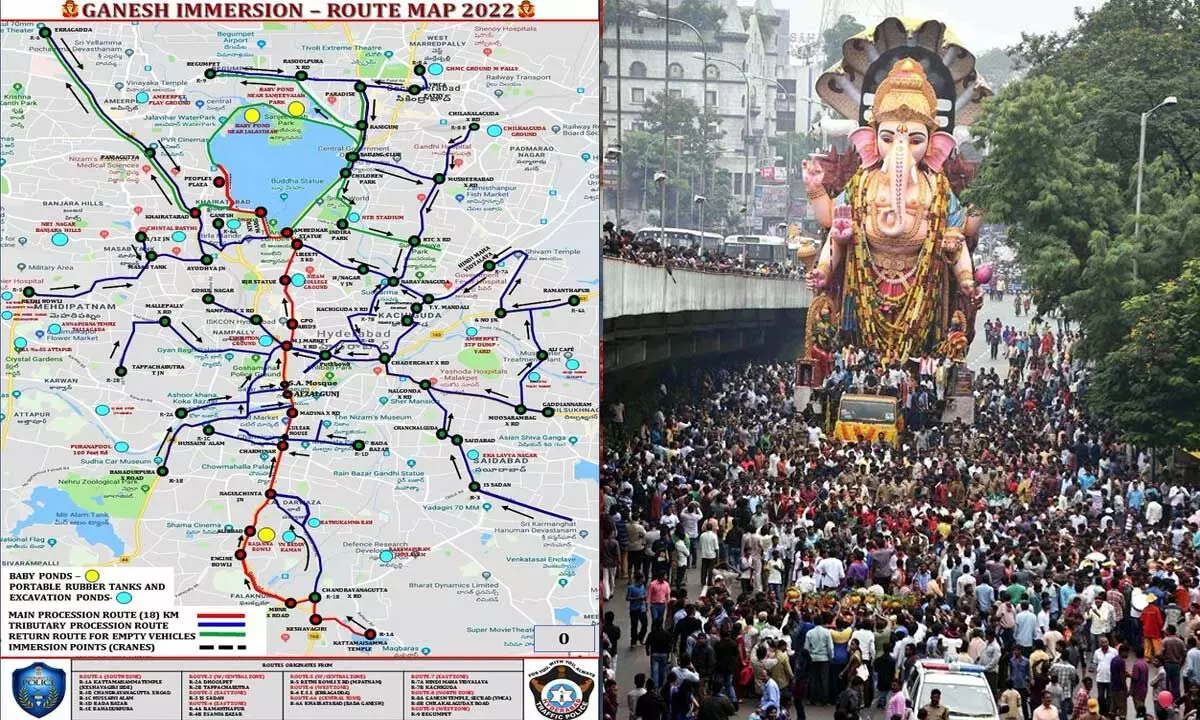 Telangana govt. declares holiday to three districts tomorrow amid Ganesh idol immersions