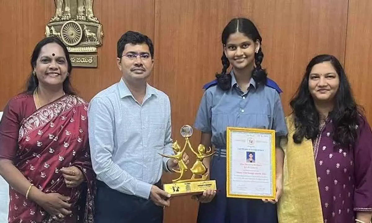 Sharanya Mudundi bags Global Child Prodigy Award