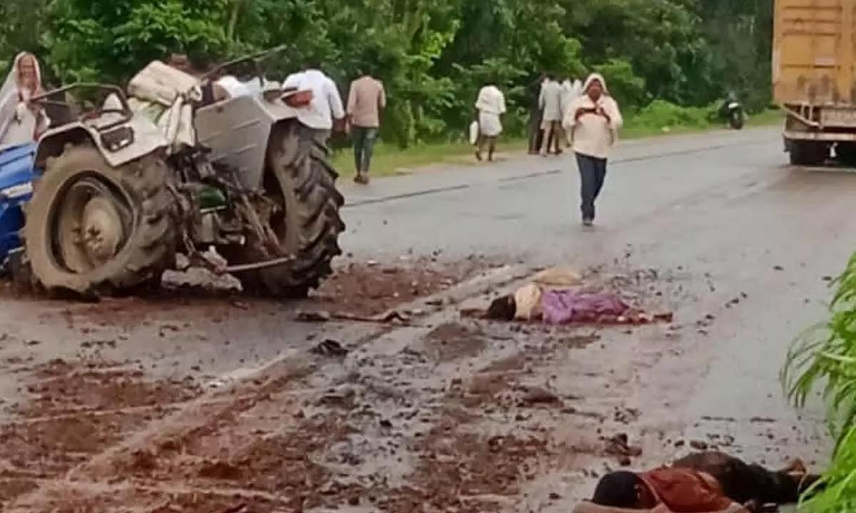 3 workers run over during plantation on NH44