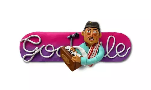 Google pays tribute to Bhupen Hazarika with doodle