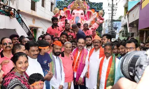 1,800 Ganesh idols immersed at six ghats in KC Canal