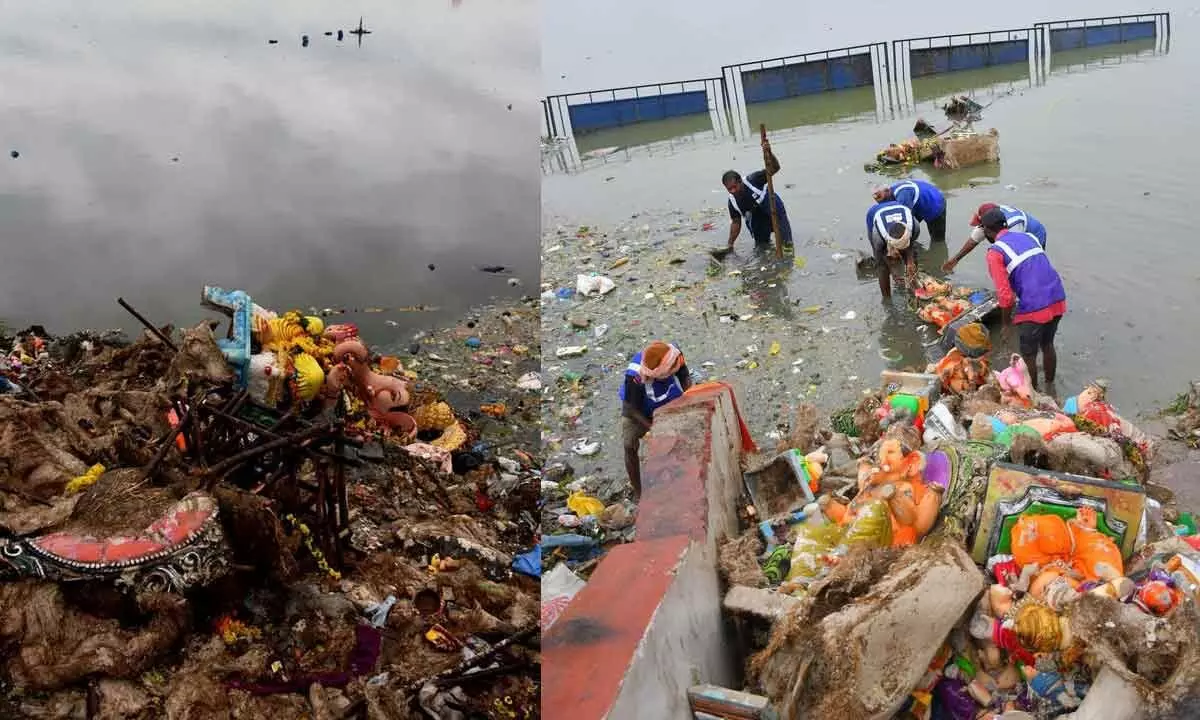 Ganesh immersion: GHMC removes 80,000 metric tonnes of idol debris