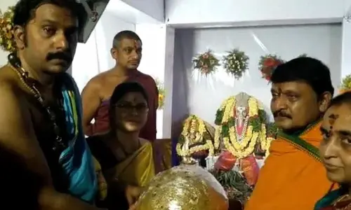 Marakatha Shree Lakshmi Ganapati Utsav Pandal laddu in Alwal fetches Rs 46L in auction
