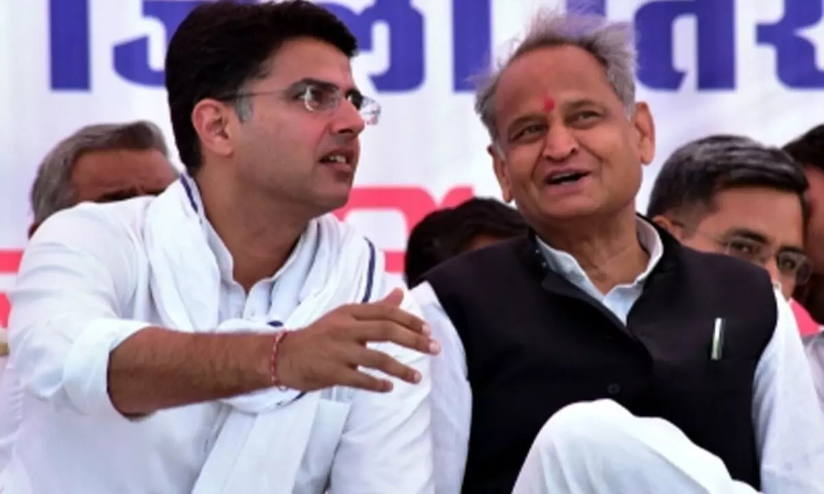 Sachin Pilot Zindabad drowns out Gehlot ministers during immersion of Bainslas ashes