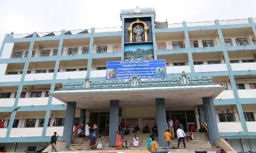 A view of Main Kalyanakatta in Tirumala.