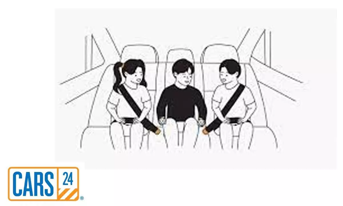 People favour rear seat belt: Cars24
